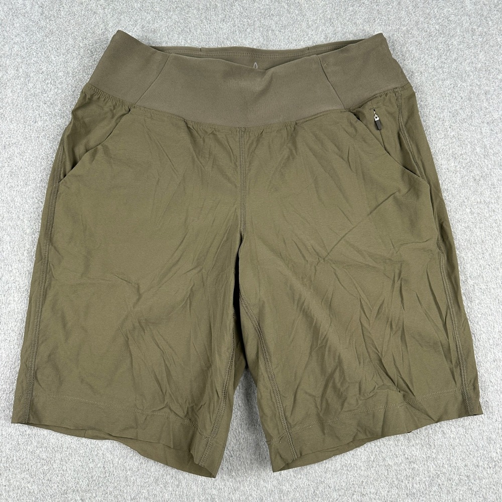 Prana Shorts Womens S Olive Green Performance Hiking Activewear